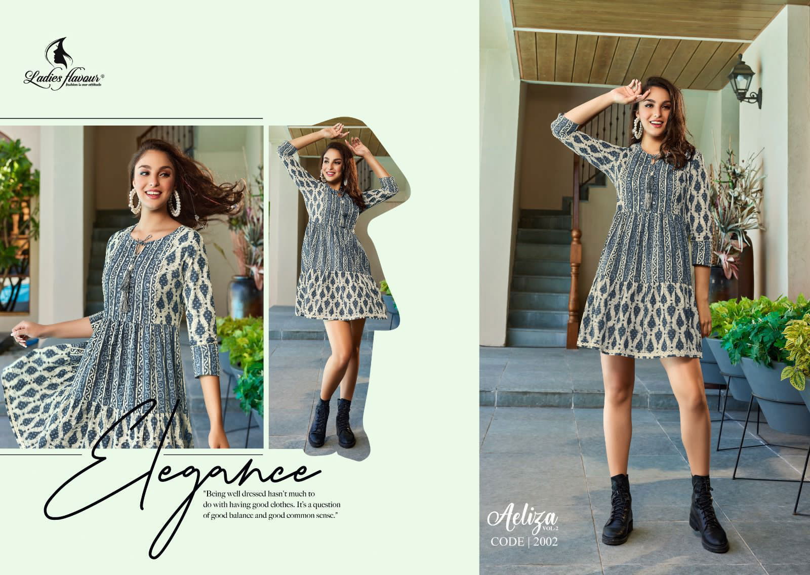 Aeliza Vol 2 By Ladies Flavour Cotton Short Kurtis Catalog
